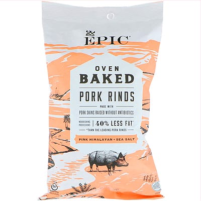 Epic Artisanal Oven Baked Pork Rinds Keto friendly options